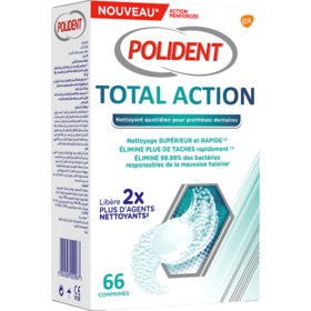 Nettoyant Total Action Appareils Dentaires - 66 comprimés