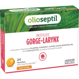 Gorge-Larynx  Miel Citron - 24 pastilles