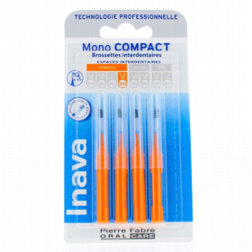 INAVA - Mono Compact - Brossettes interdentaires Orange - 4 pièces