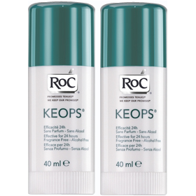 KEOPS - Déodorant Sans Parfum 24H Stick - Lot de 2 x 40 ml