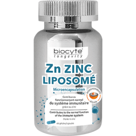LONGEVITY - Zn Zinc Liposomé Système Immunitaire - 60 gélules