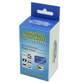 Lingettes Nettoyantes pour Lunettes Anti-buée - 30 Lingettes