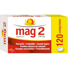 MAG 2 - Magnésium 100 mg - 120 comprimés
