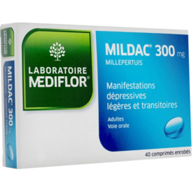 Mildac 300 mg millepertuis - 40 comprimés