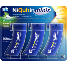 NIQUITINMINIS - Comprimés Menthe Fraîche 1,5 mg  - 60 comprimés