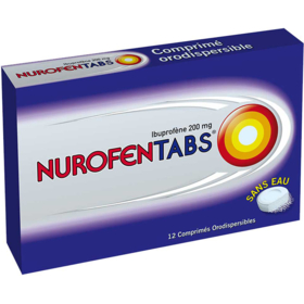 NUROFEN TABS - Ibuprofène 200 mg - 12 comprimés