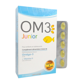 OM3 - Junior - Vitamine D - 45 capsules à macher