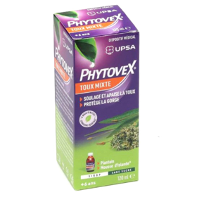 PHYTOVEX - Sirop Sans Sucre Mixte - Dès 6 ans - 120 ml