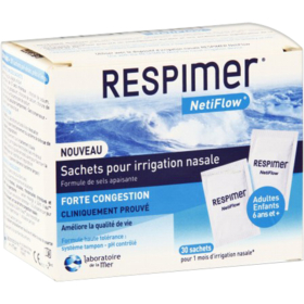 RESPIMER - Netiflow - Sachet pour Irrigation Nasal - 30 sachets