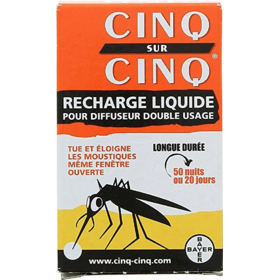 Recharge Liquide pour Diffuseur Anti-Moustiques Double Usage - 35 ml