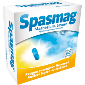 SPASMAG - Supplémentation en Magnésium - 60 gélules