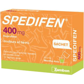 SPEDIFEN - Douleurs & Fièvre 400 mg - 12 sachets-dose