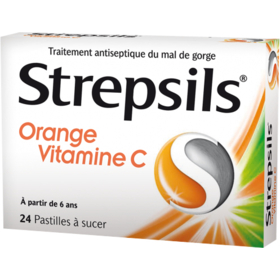 STREPSILS - Orange Vitamine C - 24 pastilles