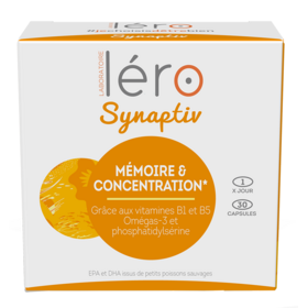 LERO SYNAPTIV Mémoire & Concentration - 30 capsules