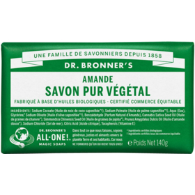 Savon Pur Végétal Solide Amande - 140 g