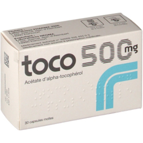 Toco 500 mg Vitamine E - 30 capsules