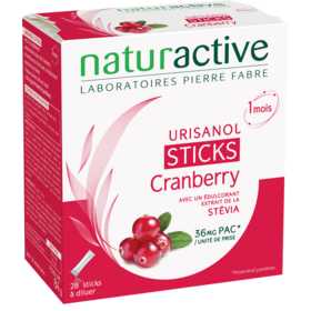 URISANOL - Stevia - Cranberry - 28 sachets-sticks