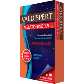 VALDISPERT - Mélatonine 1,9 mg - 40 comprimés