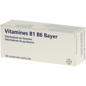 Vitamines B1 B6 Asthénie - 40 comprimés