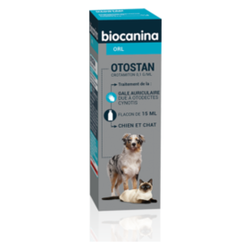 Biocanina Otostan traitement auriculaire chien & chat 15 ml