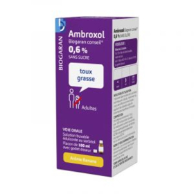 Ambroxol 0,6 % Solution Buvable Toux Grasse - 100 ml