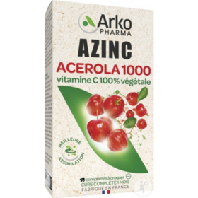 AZINC - Acérola 1000 Bio - 15 comprimés à croquer