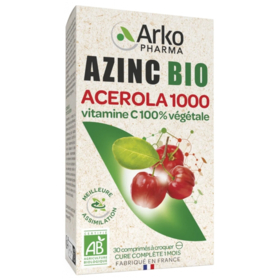 AZINC - Acérola 1000 Bio - 30 comprimés