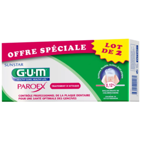 Gum Gel Dentifrice Paroex Lot de 2 x 75 ml