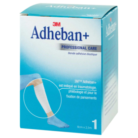 ADHEBAN+ - Bande Adhésive Elastique - Professional Care 8 cm x 2,5 cm