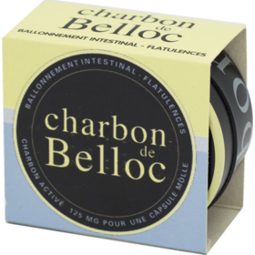 Charbon De Belloc 125mg - Boite Métal - Digestion - 36 capsules
