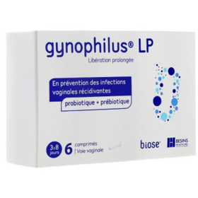 Gynophilus LP - 6 comprimés vaginaux