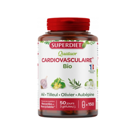 Superdiet Quatuor Cardiovasculaire à l'Ail Bio 150 gélules