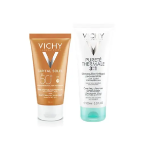 Vichy Capital Soleil Crème Onctueuse Protectrice SPF50+ 50 ml + Pureté Thermal Démaquillant Intégral 100 ml