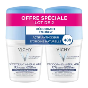 Vichy Déodorants Bille Minéral 48H Actif Anti-odeur 2x50 ml