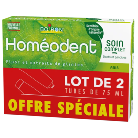 Boiron Homéodent Soin Complet Dents et Gencives Anis 2 x 75 ml