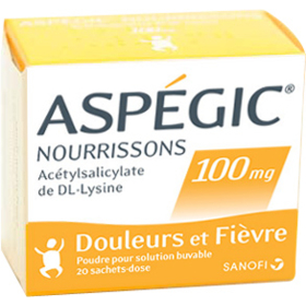 Aspégic 100 mg Nourrissons - 20 sachets en poudre à diluer