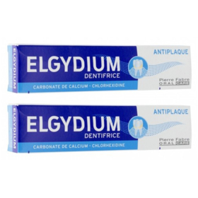 ELGYDIUM Dentifrice Anti-plaque - Lot de 2 x 75 ml