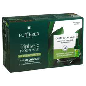 TRIPHASIC - Traitement Antichute Progressive - 8 flacons de 5,5 ml