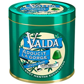VALDA Gommes Adoucissantes Menthe & Eucalyptus Sans Sucre - Edition Limitée 160 g