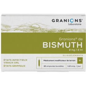 Granions de Bismuth 2 mg/ 2 ml Etats Infectieux - 10 ampoules buvables