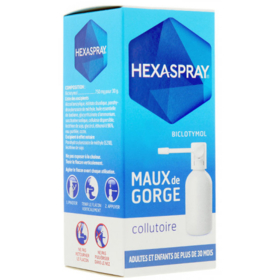 HEXASPRAY - Collutoire Maux de Gorge Adultes & Enfants - 30 g