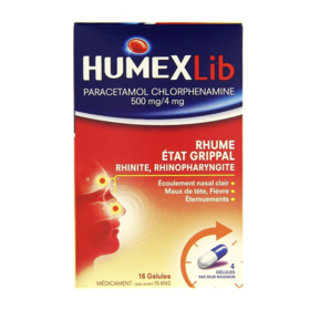 HUMEX - Lib - Rhume Etat Grippal - 16 gélules