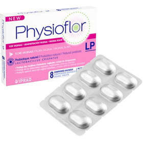 PHYSIOFLOR LP - Probiotique Naturel Vaginal - 8 comprimés 