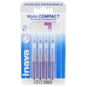 INAVA - Mono Compact - Brossettes interdentaires Violet 1,8 mm - 4 pièces