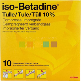 Betadine Tulle 10 % Usage Local - 10 pansements