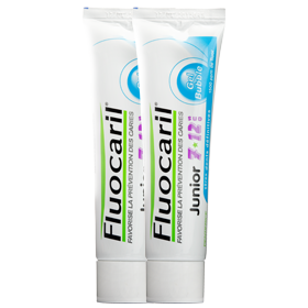 FLUOCARIL ENFANT - Dentifrice Junior Bubble Gum 6 à 12 ans - Lot 2 x 50 ml