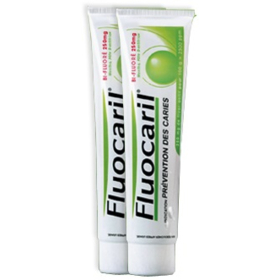 FLUOCARIL Dentifrice Bi-Fluoré Menthe 250 mg - Lot de 2 x 125 ml