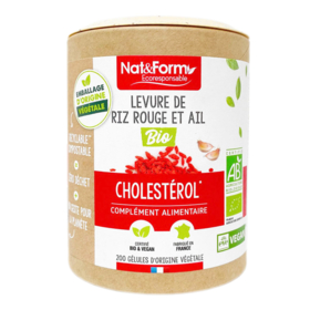 Levure de Riz Rouge et Ail Bio - Cholestérol - 200 gélules