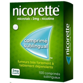 NICORETTE - Microtab 2 mg - 100 comprimés sublinguaux