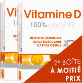 Vitamine D 100% des VNR - Lot de 2 x 90 comprimés
